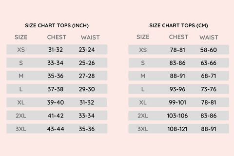 size guide tops