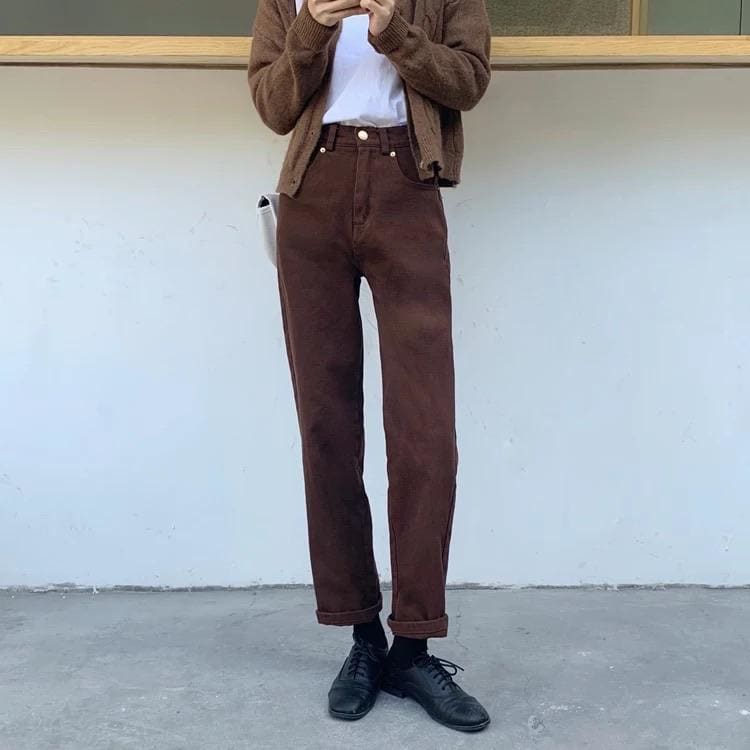 brown y2k jeans