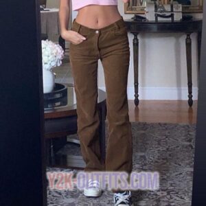 y2k corduroy pants