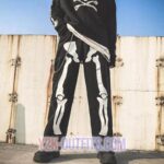 Y2K Skeleton Jeans