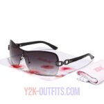 Y2K Rimless Shield Sunglasses