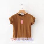 brown shirt y2k