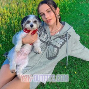 y2k butterfly hoodie