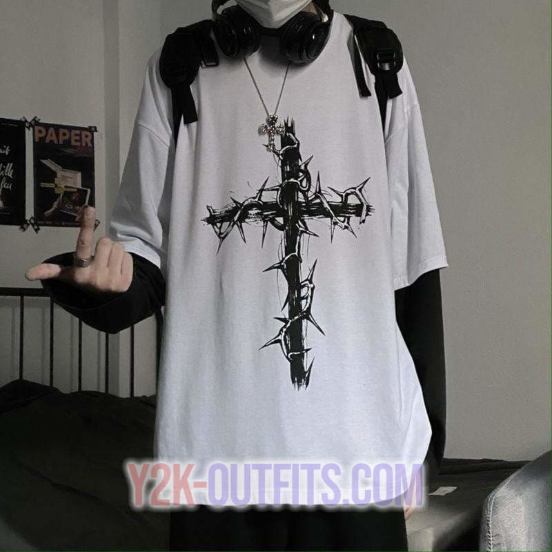 y2k cross shirts