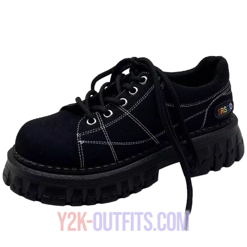 black y2k shoes