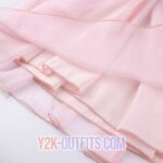 Pink Chiffon Mini Dress