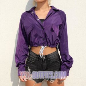 PURPLE DREAMS LONG SLEEVE BLOUSE