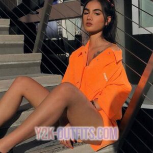 Orange Y2K Jacket