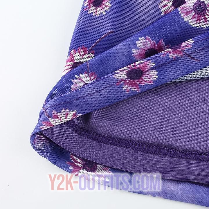 Purple Y2K Dress