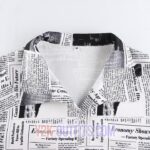 PAPER PRINT BLOUSE CROPPED