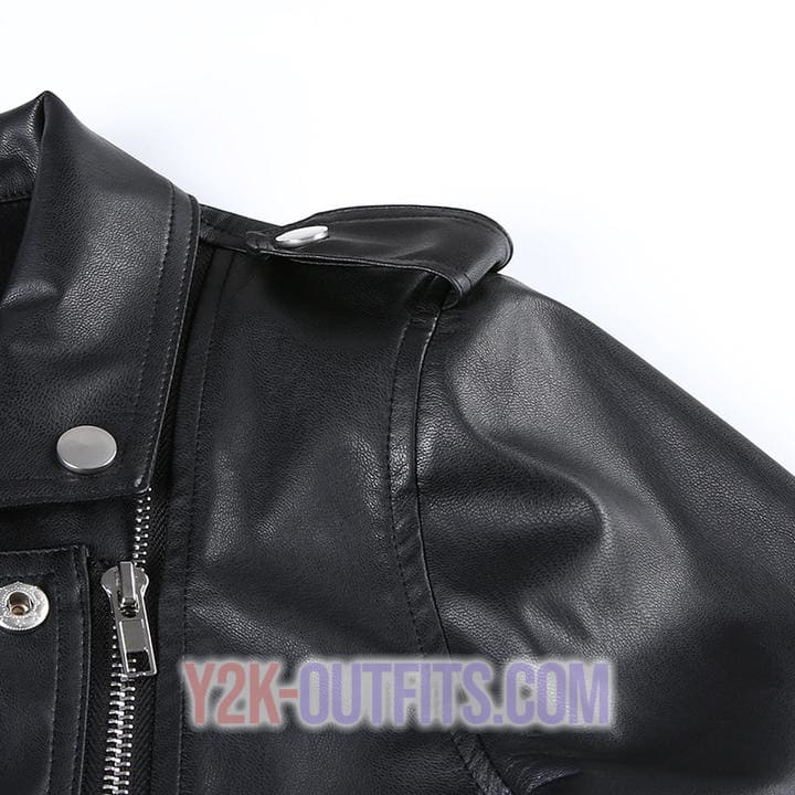 leather jacket y2k