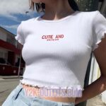 Cute And Psycho Crop Top