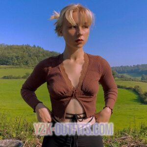 Y2K Crochet Cardigan