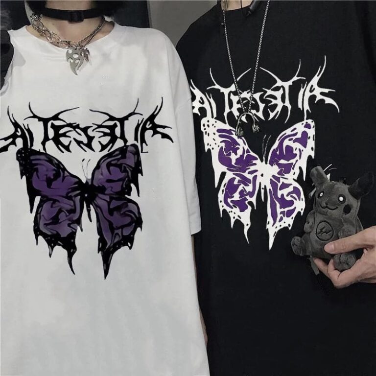 y2k butterfly shirt