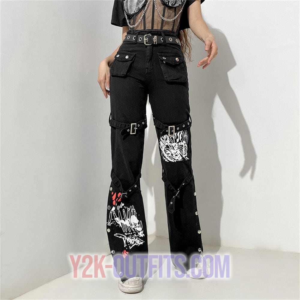 Cyber Y2K Trousers  Y2K Clothing Store