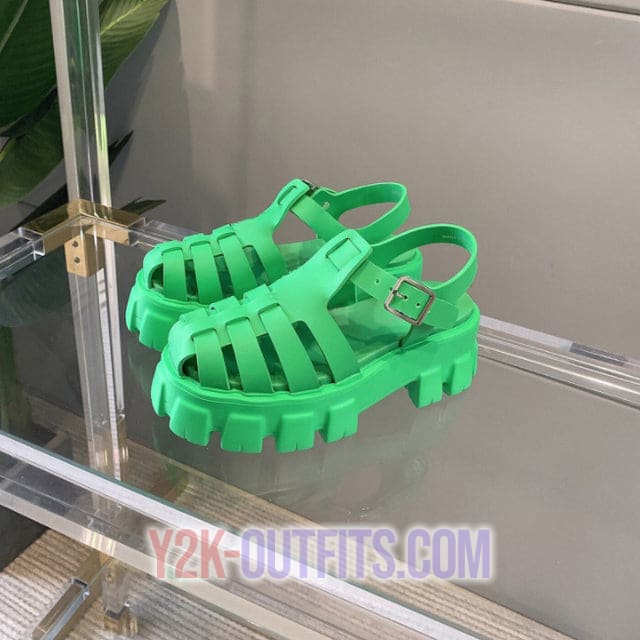 y2k jelly shoes