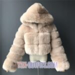 y2k short shearling coat