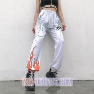 white y2k pants