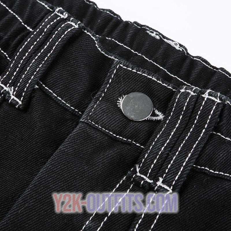 Black Cargo Pants Y2K