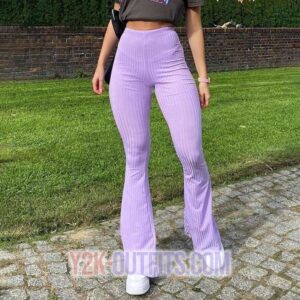 Y2K Purple Wide Leg Pants