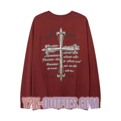 Y2K Crucifixion Sweater