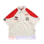 Y2K Men Button Up Shirt