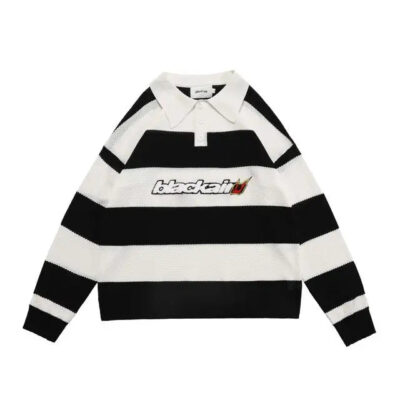 Y2K Mens Button Up Sweater