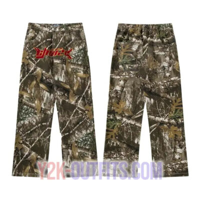 Y2K Men's Camo Cargo Pants