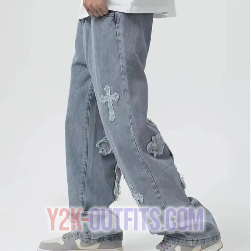 Y2K Mens Cross Jeans