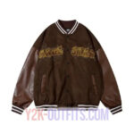 Y2K Mens Leather Jacket