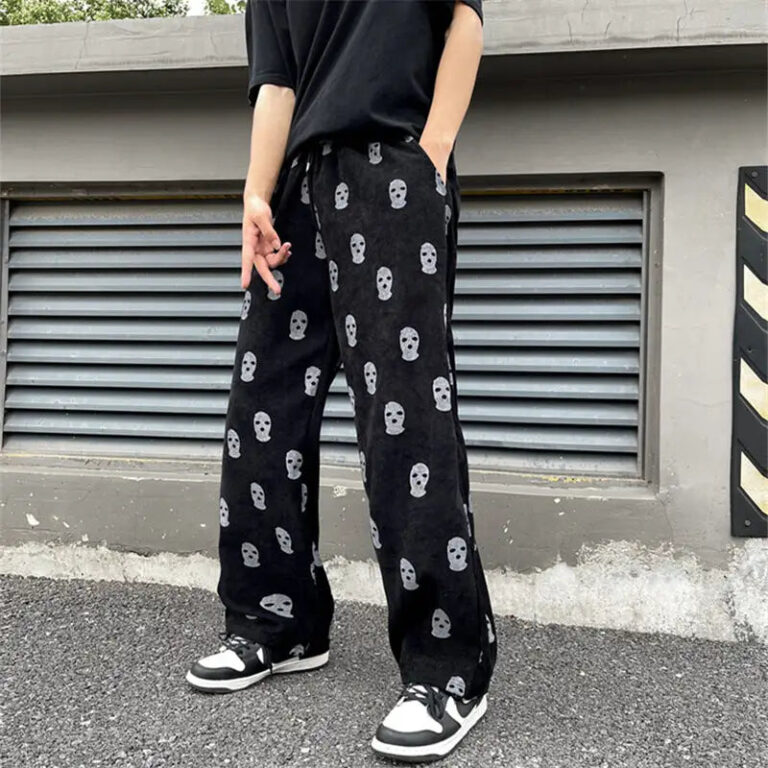 Y2K Mens Skull Pants Y2K Outfits