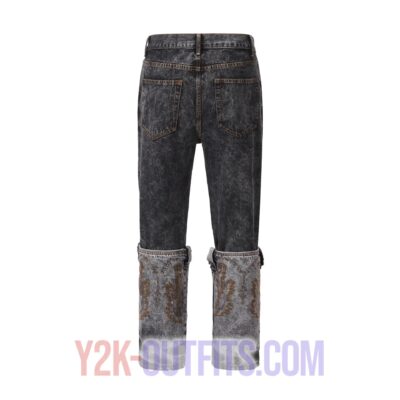 Y2K Mens Western Jeans