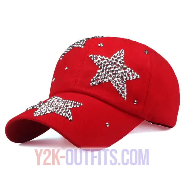 Y2K Rhinestone Hat