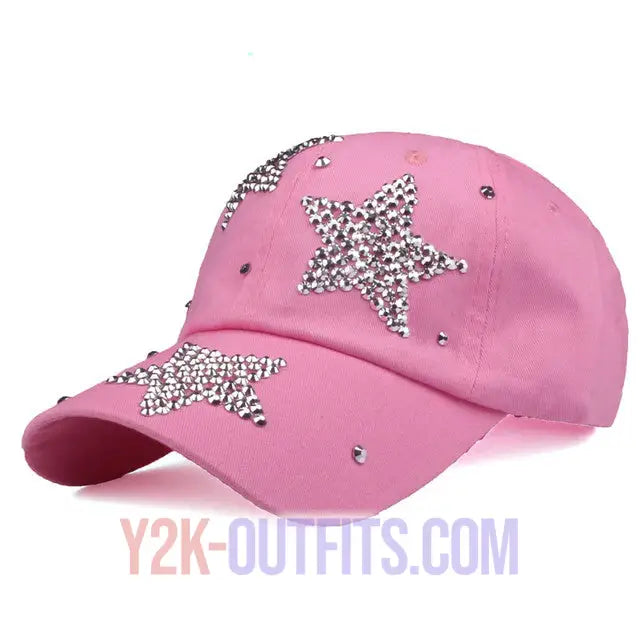 Y2K Rhinestone Hat