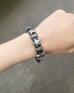 y2k leather bracelet