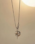 Moon and Star Necklace