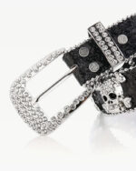 Rhinestone Skull Belt