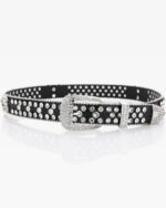 Rhinestone Skull Belt