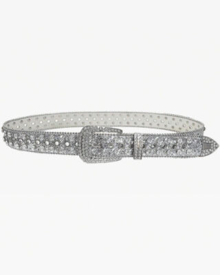 Silver Rhinestone Belt