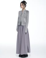 Women Grey Zip Up Cardigan