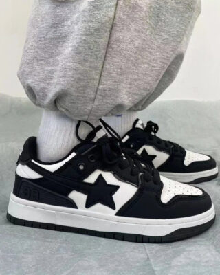 Y2K Black Star Sneakers
