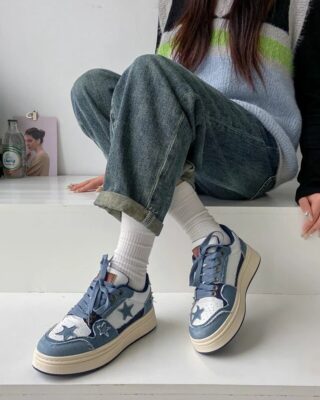 Y2K Denim Sneakers