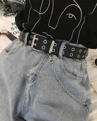 Y2K Eyelet Belt