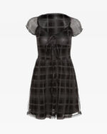 Y2K Mini Plaid Dress