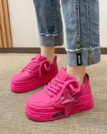 Y2K Pink Platform Sneakers