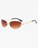 Y2K Women Rimless Sunglasses